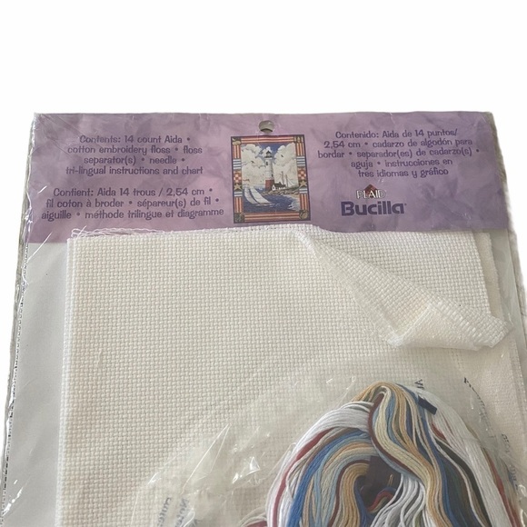 BUCILLA Vintage Americana Lighthouse Counted Cross Stitch NEW - Picture 3 of 5